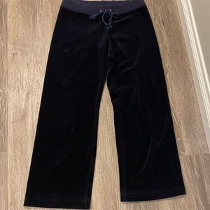 Juicy Couture Black Label Size S Navy Velour Pants